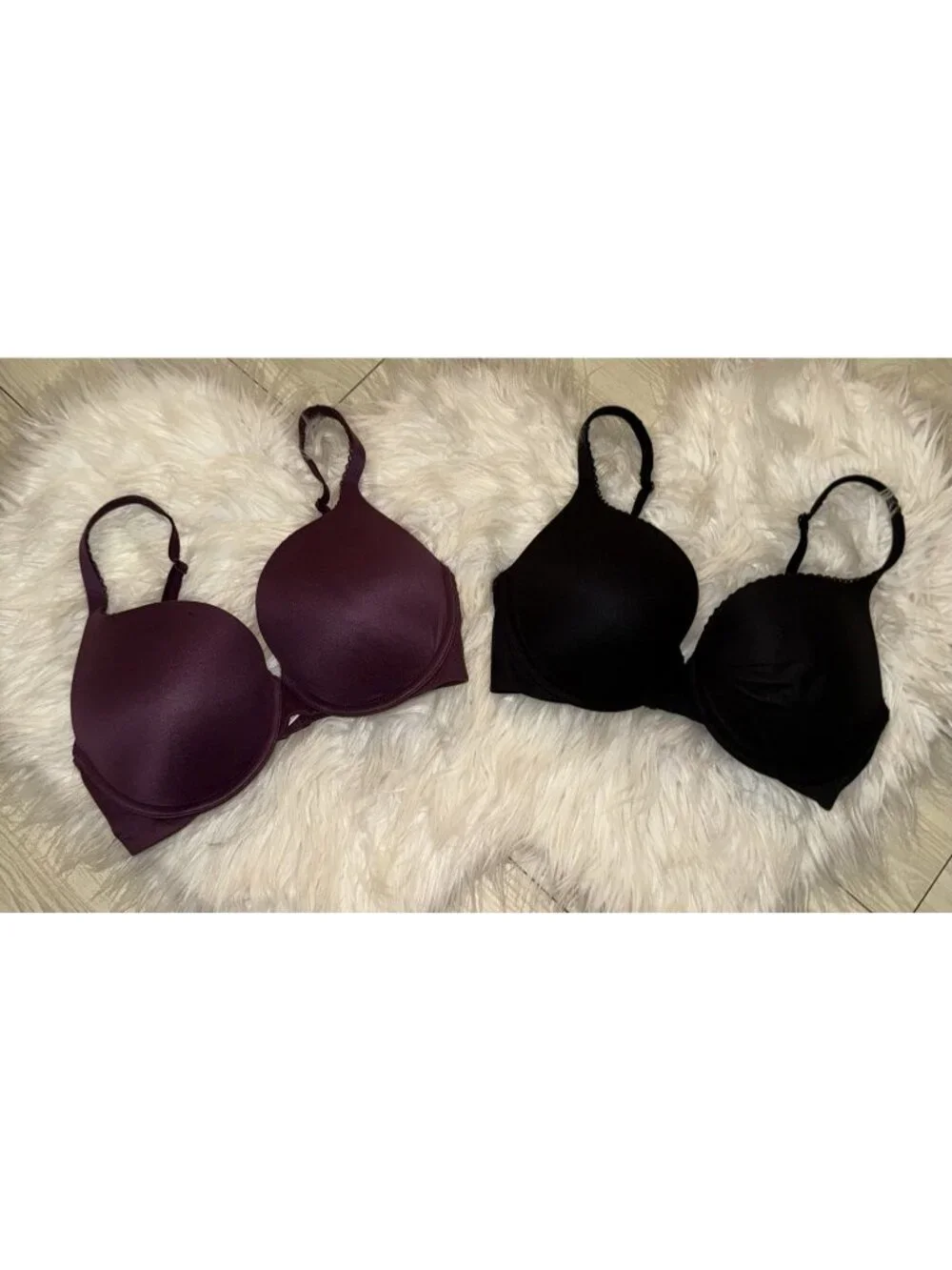 2 Victorias Secret Body By Victoria Perfect Shape Bras Lined UW Womens 32DD